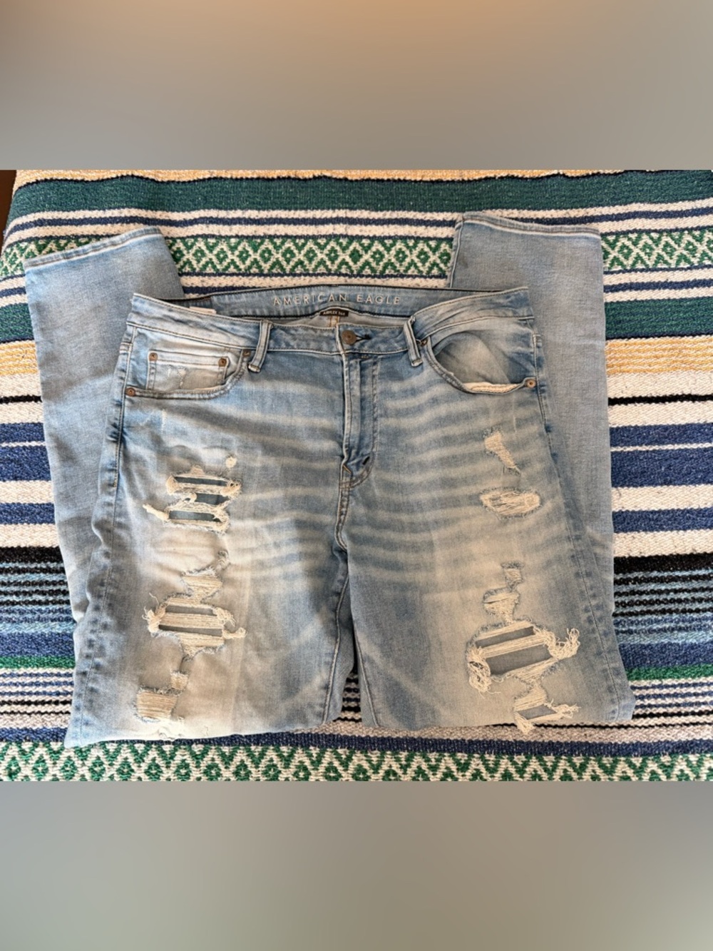 American Eagle Light Wash Men’s AirFlex 360 Jeans 36x32